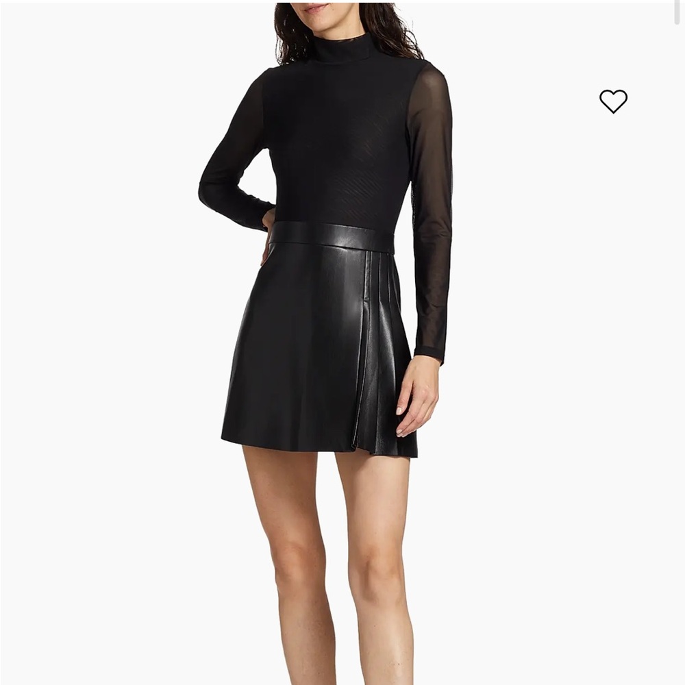 Alice and Olivia Chara Black Mini Dress